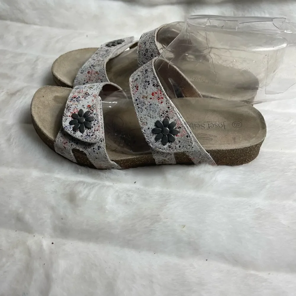 Josef Seibel Tonga leather beige with pastel colors EUR SZ 40